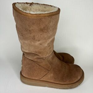 UGG Australia S/N 5520 Tan Brown Genuine Sheepskin Women's Boot Size 36 US 5